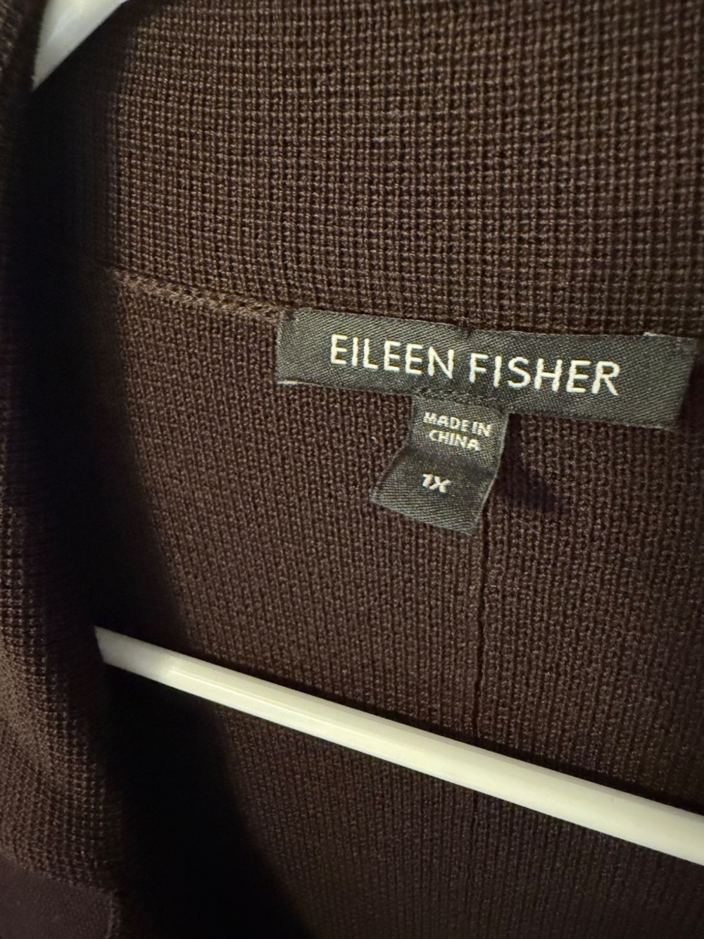EILEEN FISHER Silk Blend Cardigan Women’s 1X Brown - Picture 5 of 5